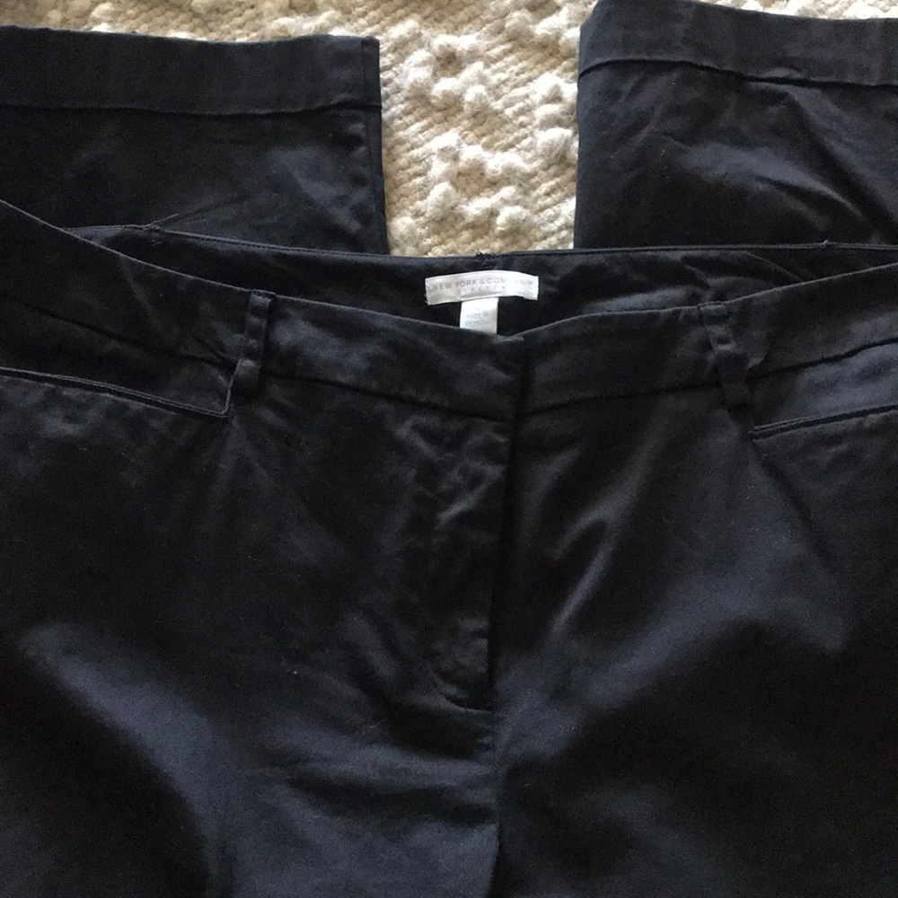 New York & Company stretch capris size 16 black